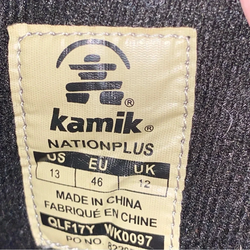KAMIC‎ NATION-PLUS WK0097 Men's SIZE 13 Brown and Black Snow BOOTS LACE UP GUC